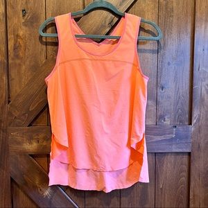Lululemon Athletica Essential Pleated Tank in Orange